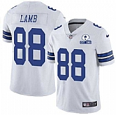 Nike Cowboys 88 CeeDee Lamb White With Est 1960 Patch Vapor Untouchable Limited Jersey,baseball caps,new era cap wholesale,wholesale hats